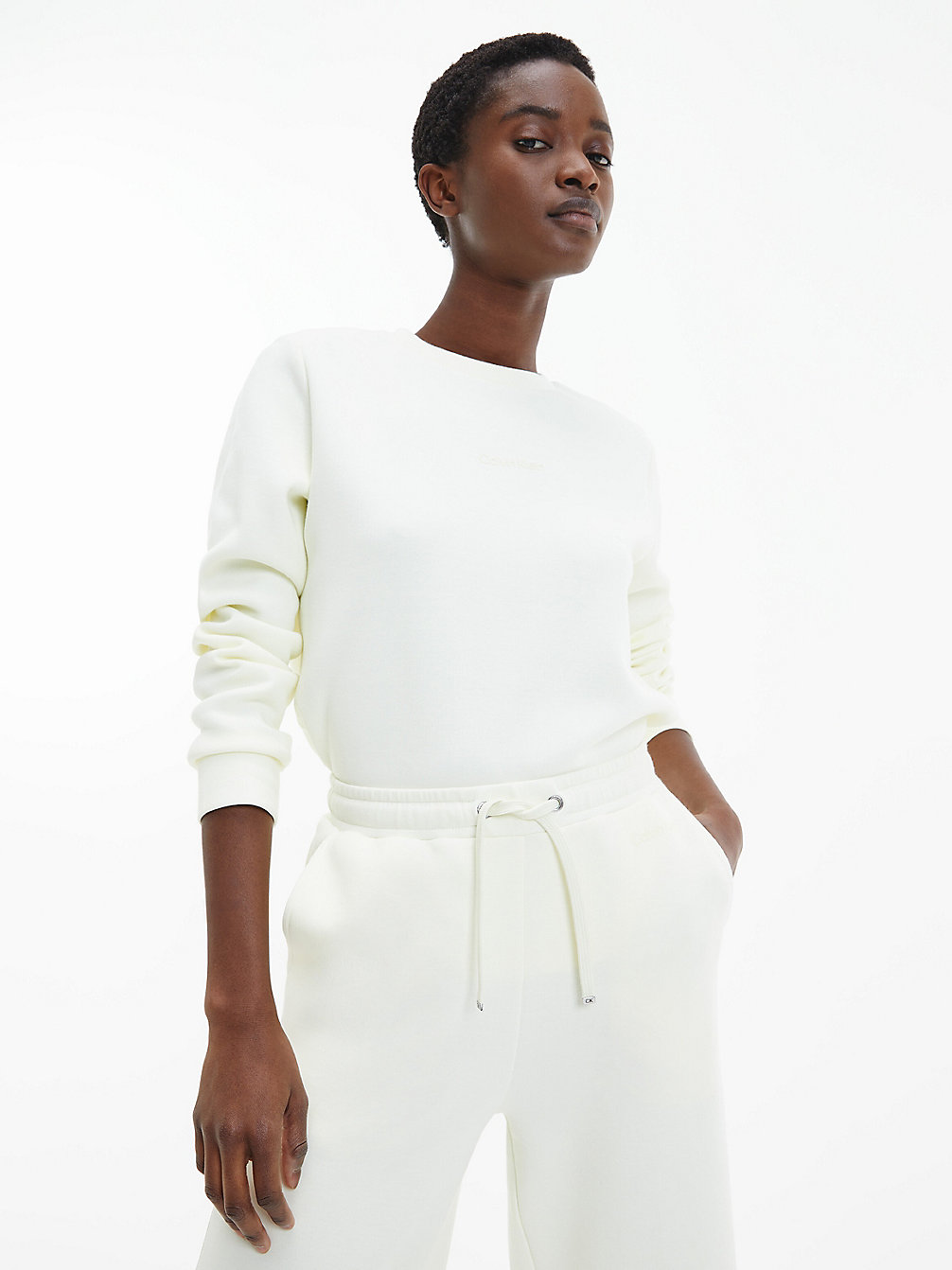 CALM YELLOW Sweatshirt Aus Bio-Baumwolle undefined Damen Calvin Klein