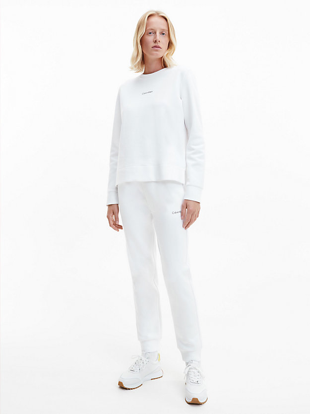 BRIGHT WHITE Sweatshirt aus recyceltem Polyester für Damen CALVIN KLEIN