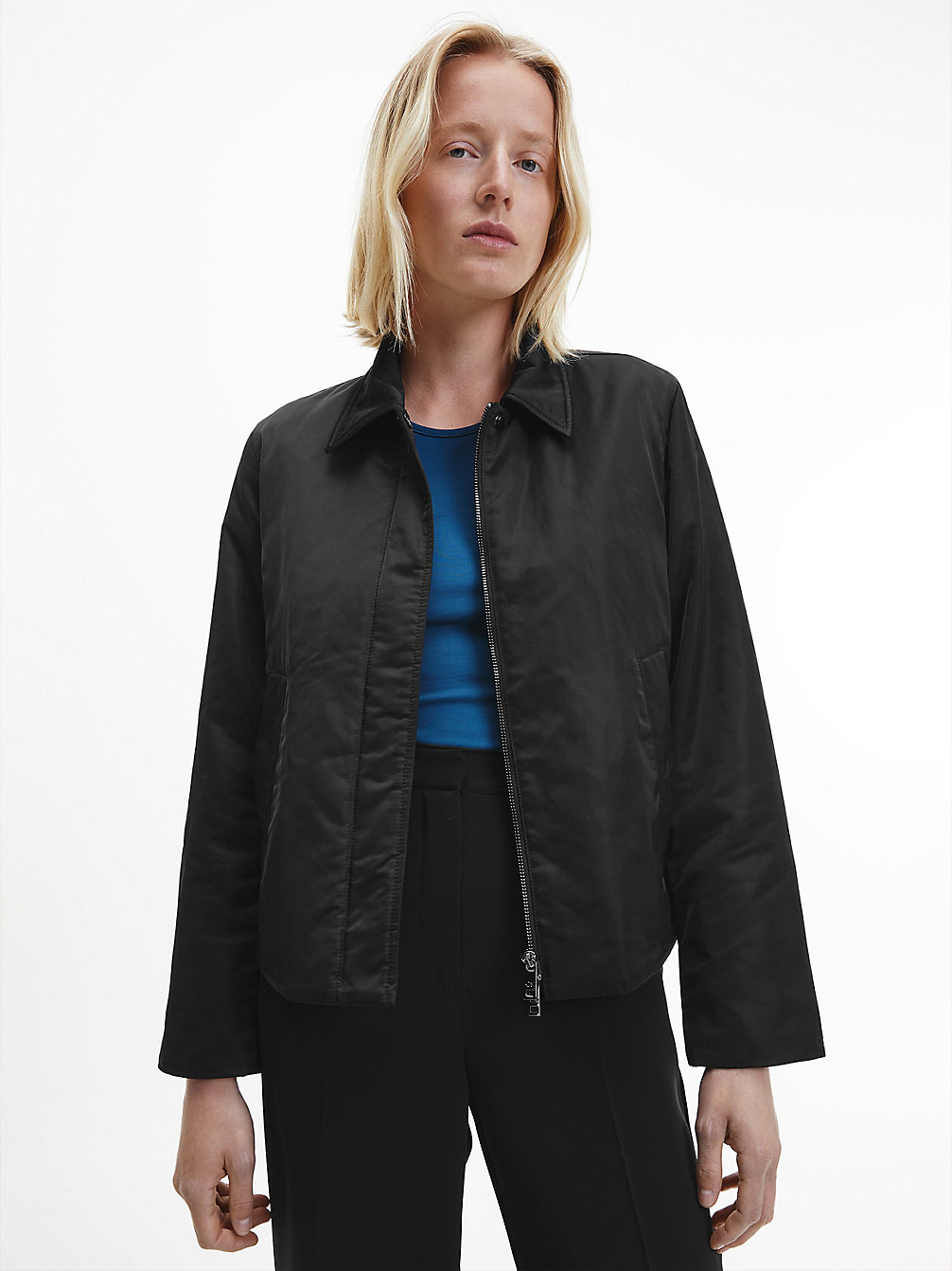 CK BLACK > Куртка из атласа с наполнителем > undefined Женщины - Calvin Klein