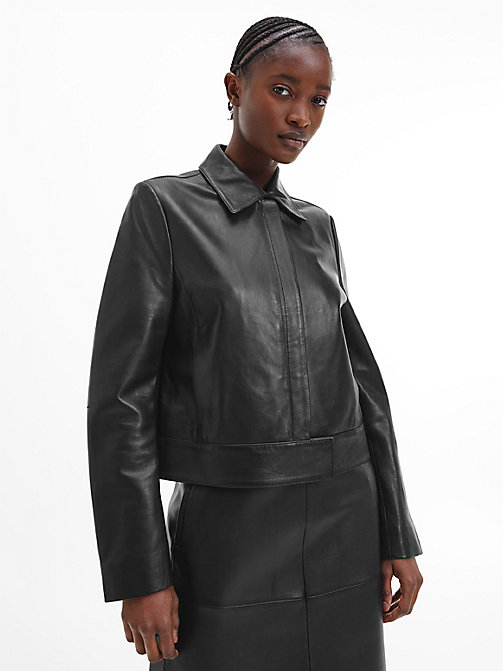 Calvin Klein Lange Blazer Travel Crepe in het Zwart colberts en jasjes Dames Kleding voor voor Jacks voor Blazers 