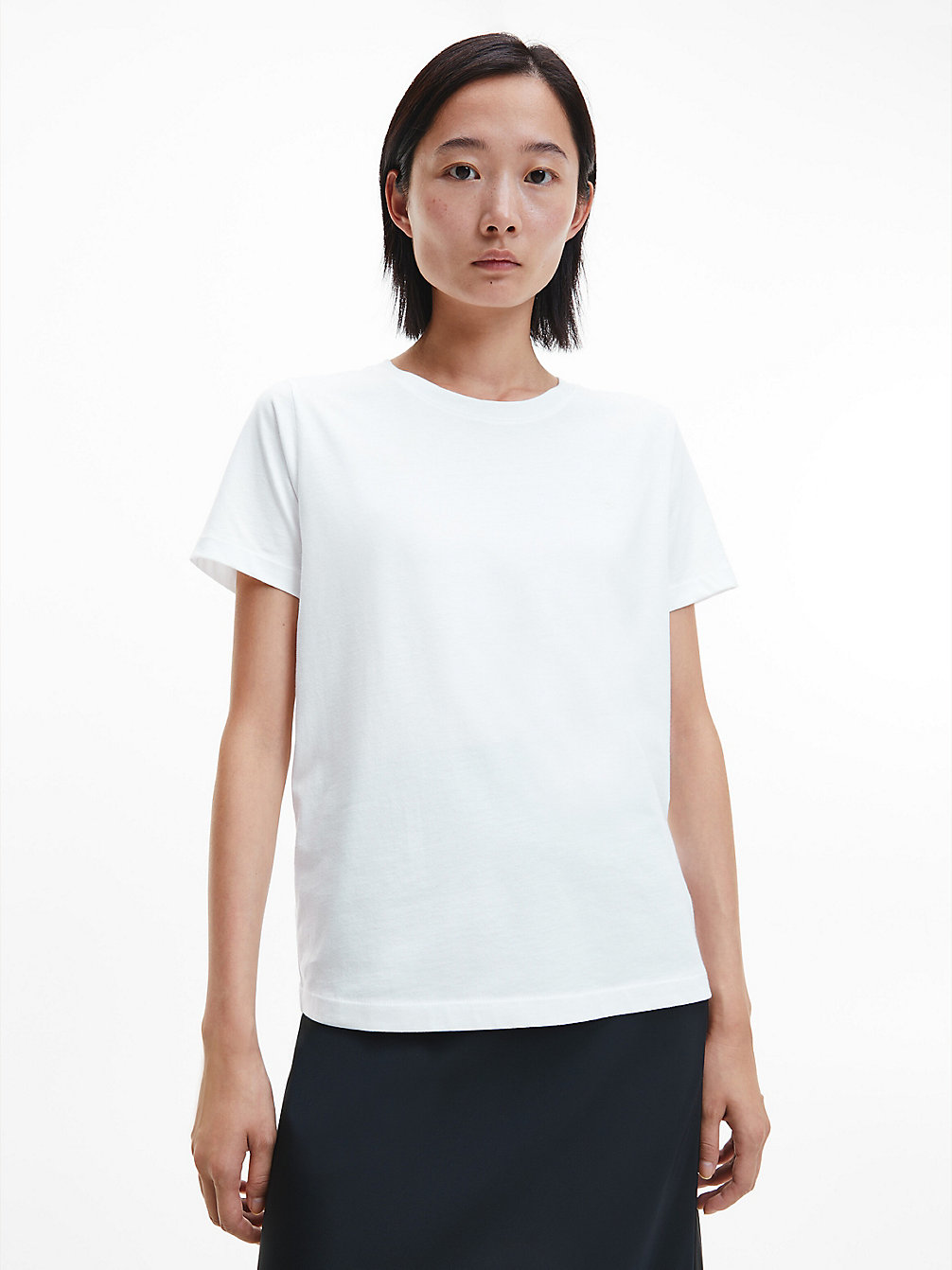 BRIGHT WHITE Essential T-Shirt undefined dames Calvin Klein