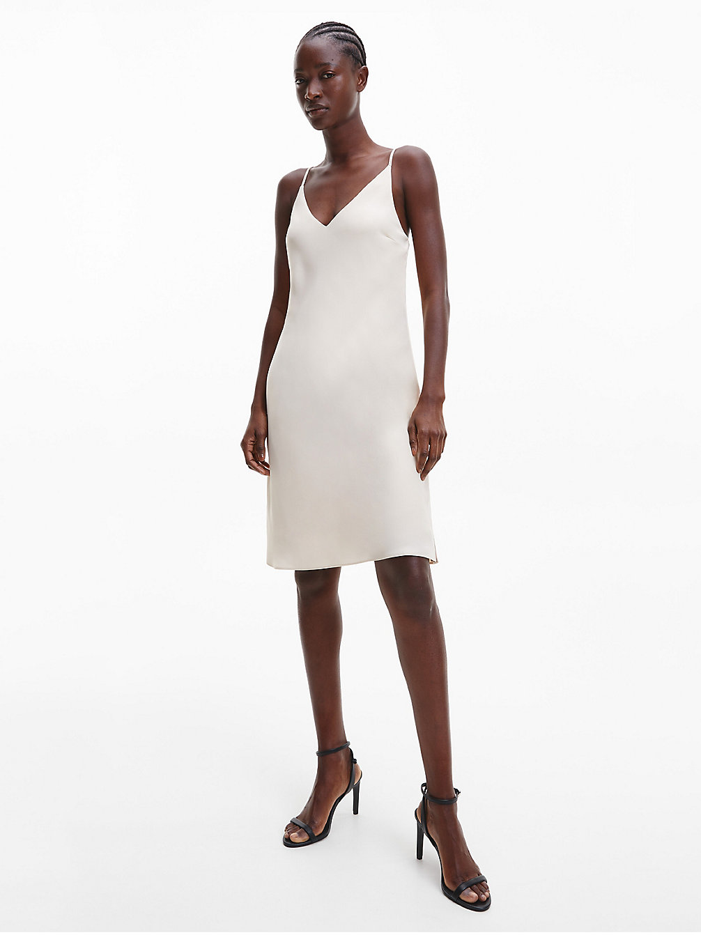 TUSCAN BEIGE Mini Slip Dress undefined women Calvin Klein