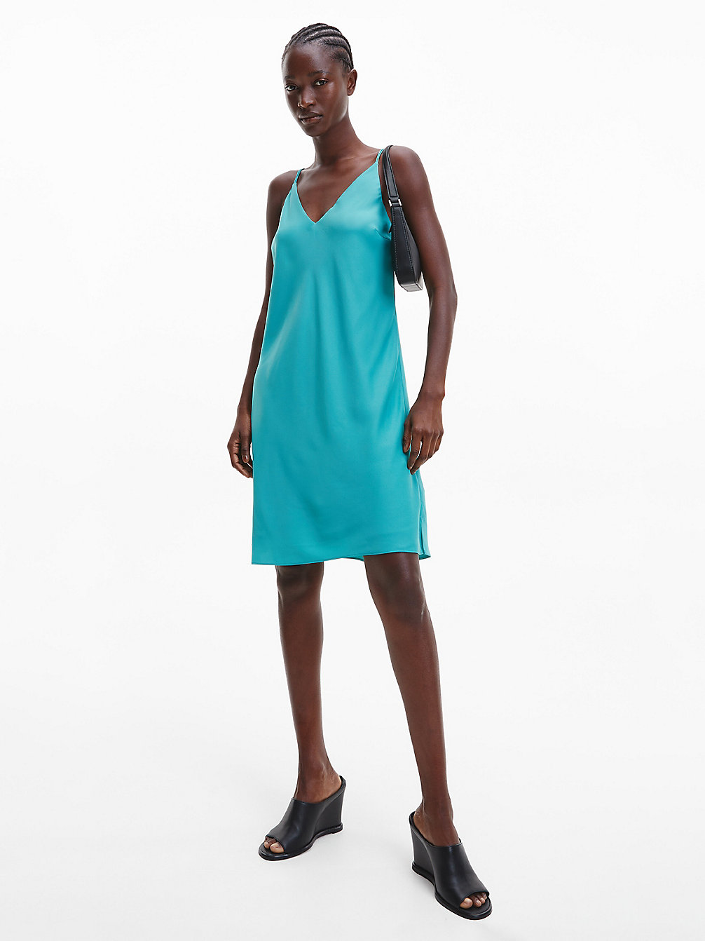 SALTWATER GREEN Mini Slip Dress undefined women Calvin Klein