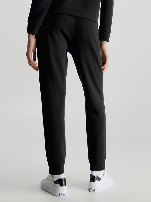 pantalon de jogging slim avec micro-logo ck black pour femmes calvin klein