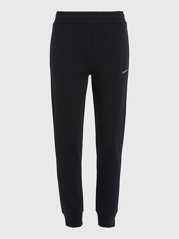 pantalon de jogging slim avec micro-logo ck black pour femmes calvin klein