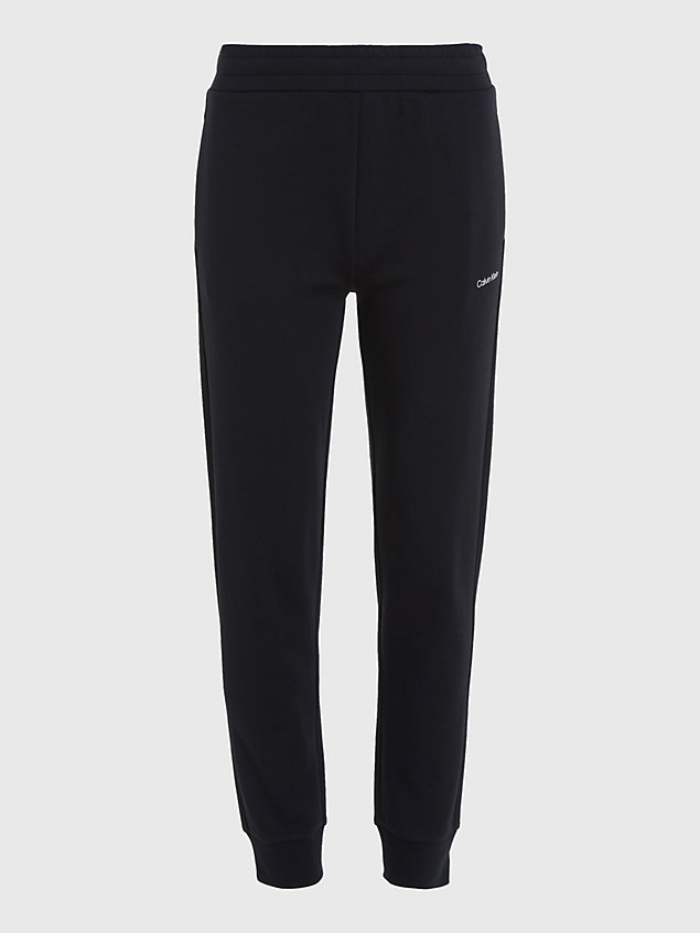 pantalon de jogging slim avec micro-logo black pour femmes calvin klein