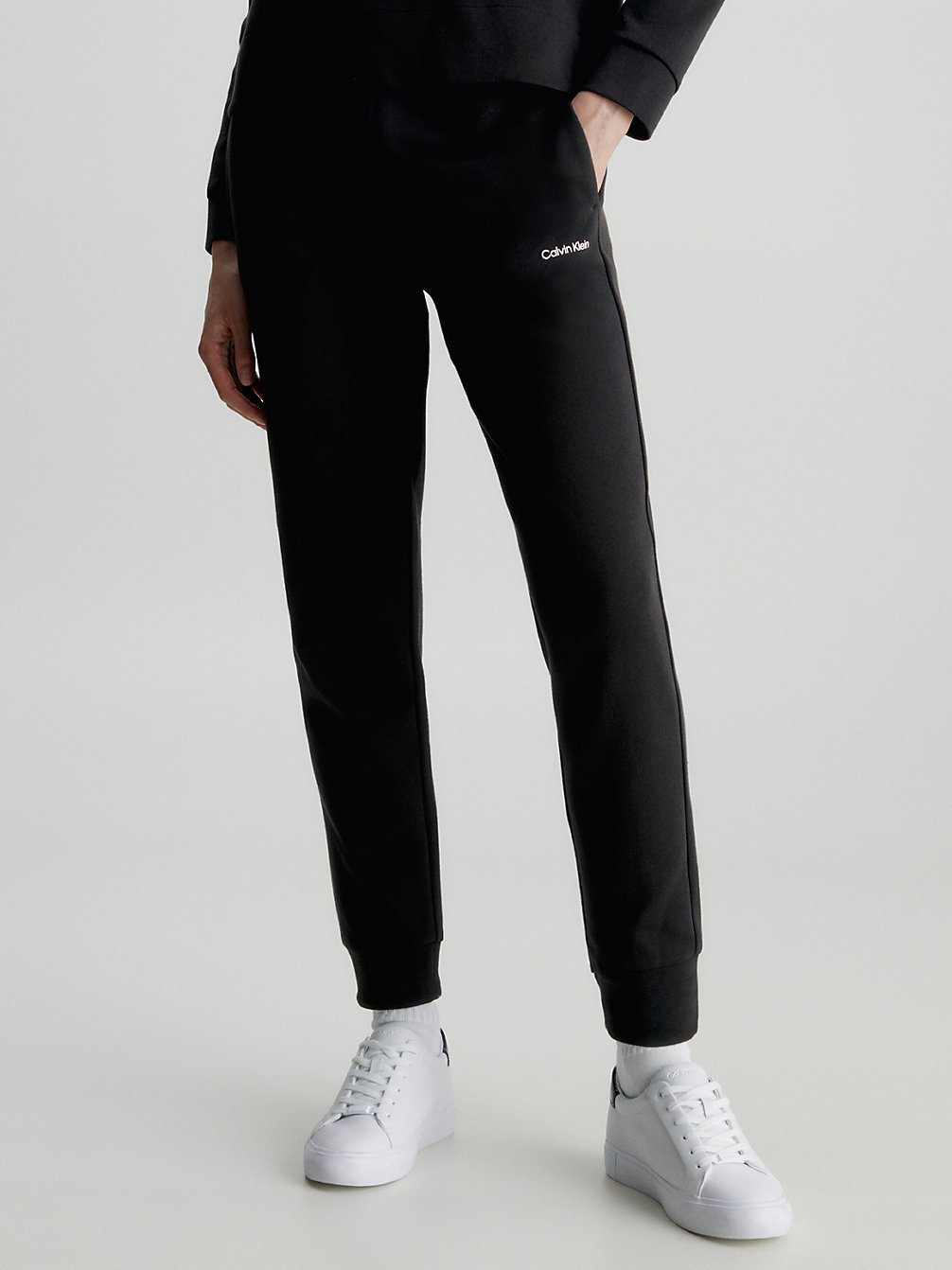 CK BLACK > Wąskie Spodnie Dresowe Z Przetworzonego Poliestru > undefined Kobiety - Calvin Klein