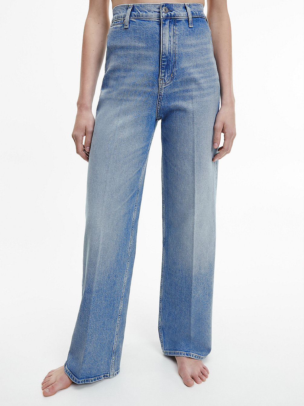 DENIM LIGHT High Rise Wide Leg Jeans undefined Damen Calvin Klein
