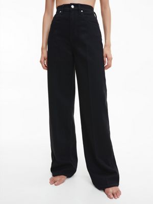 DENIM BLACK High Rise Wide Leg Jeans undefined women Calvin Klein