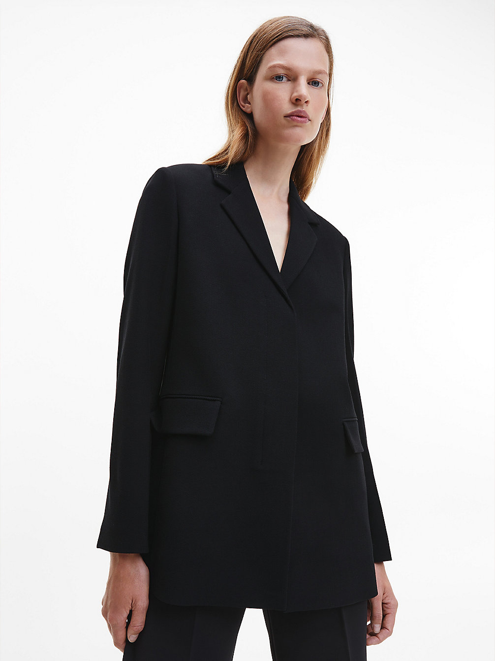 CK BLACK Wool Twill Tailored Blazer undefined women Calvin Klein