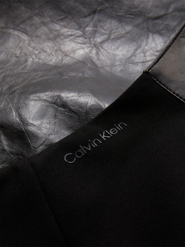 CK BLACK Leather Skirt for women CALVIN KLEIN