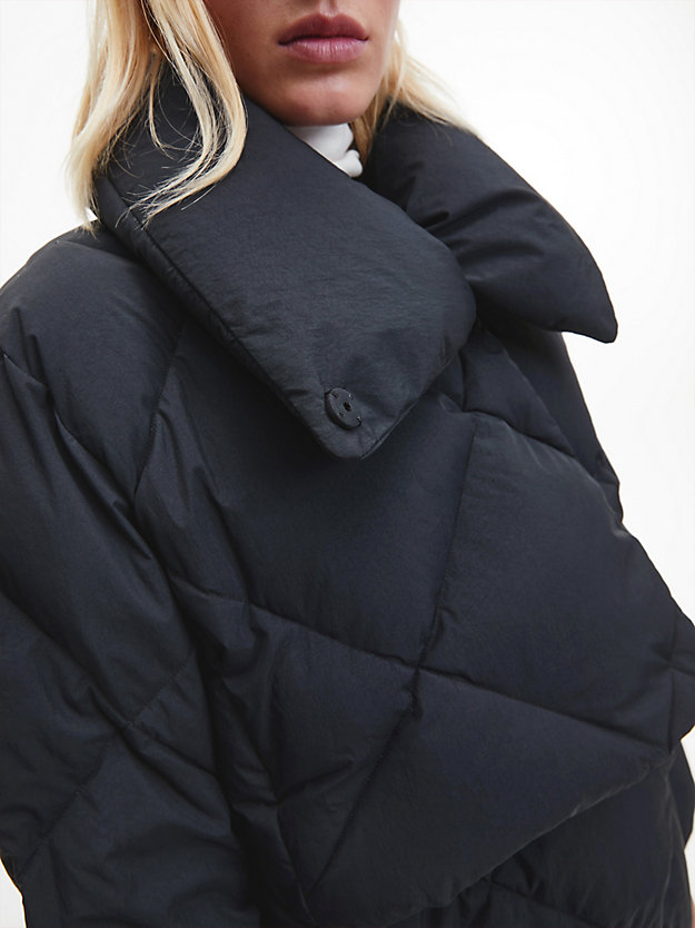 CK BLACK Convertible Padded Coat for women CALVIN KLEIN