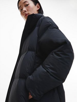 CK BLACK Seamless Down Maxi Coat for women CALVIN KLEIN