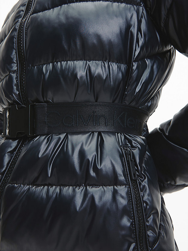 CK BLACK • chaqueta con cinturón de hombre CALVIN KLEIN
