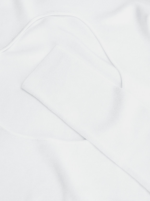 BRIGHT WHITE Jersey con detalles recortados de mujer CALVIN KLEIN