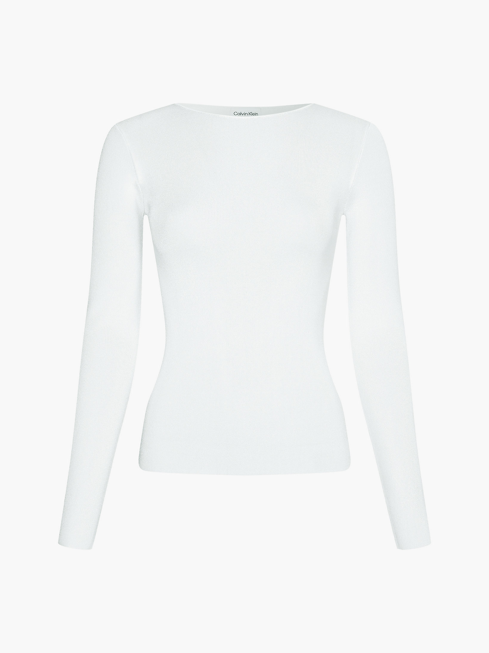 Bright White Cut Out Detail Jumper undefined women Calvin Klein