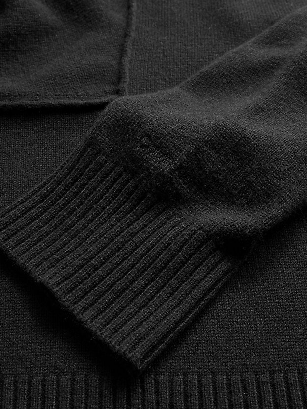CK BLACK Swobodny sweter z wełny z recyklingu dla Kobiety CALVIN KLEIN