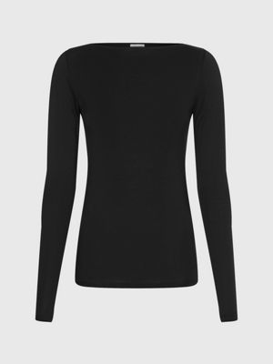 CK BLACK Skinny Lyocell Jersey Top for women CALVIN KLEIN