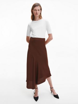 ECRU Slim Lyocell Knit Top for women CALVIN KLEIN