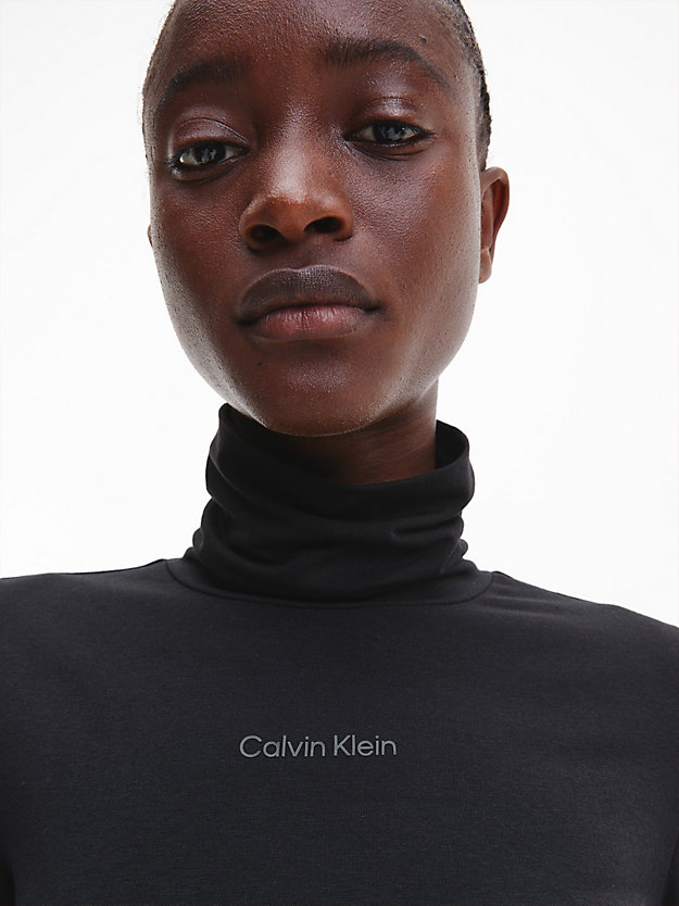 CK BLACK Skinny Roll Neck Top for women CALVIN KLEIN