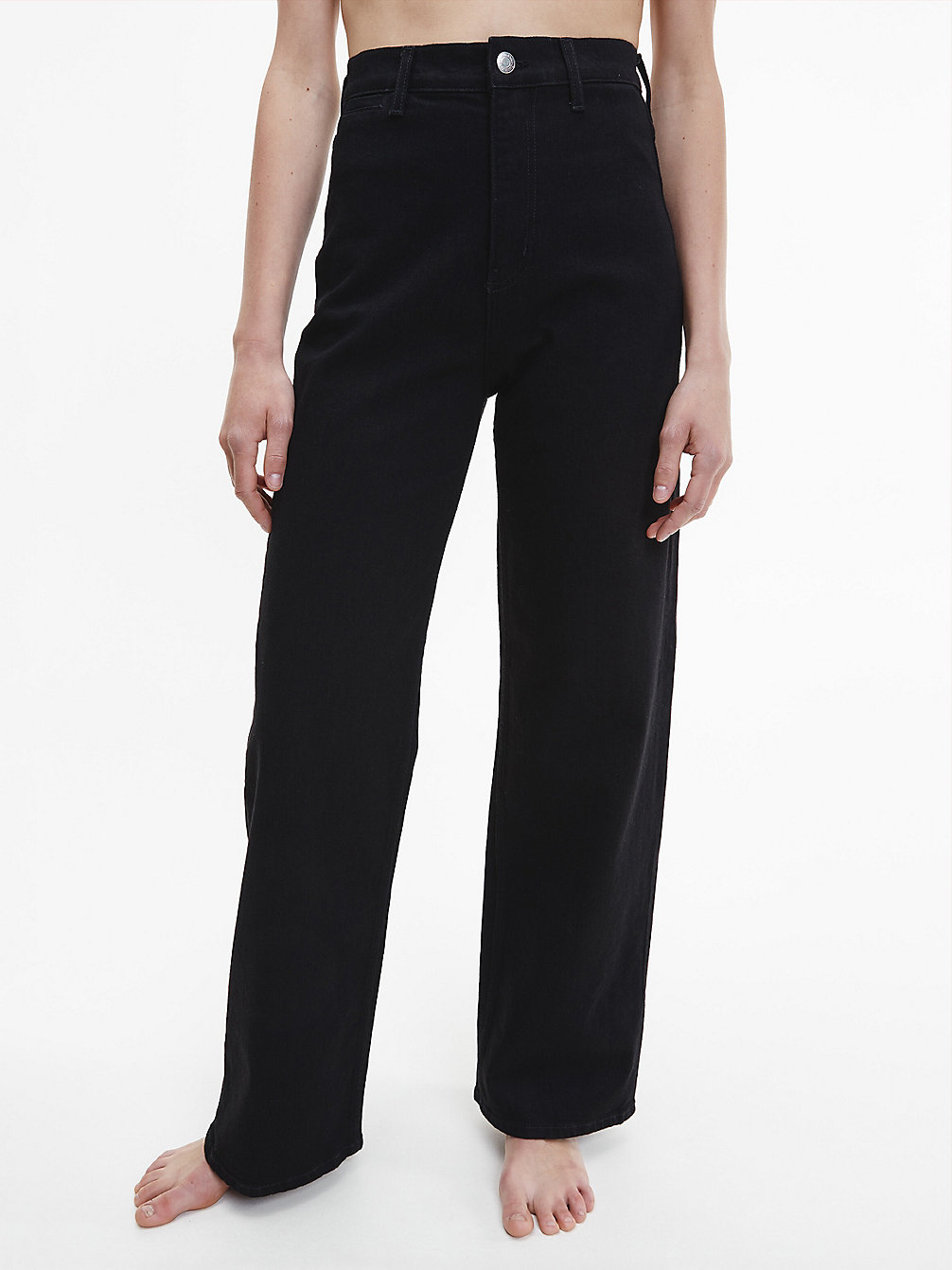 DENIM BLACK High Rise Wide Leg Jeans undefined Damen Calvin Klein