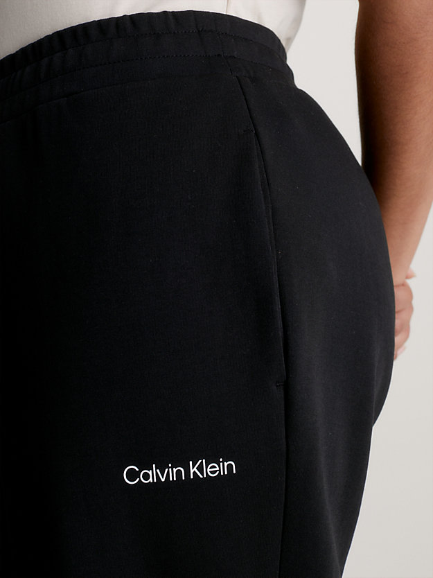 CK BLACK Pantalón de chándal slim de talla grande de mujer CALVIN KLEIN