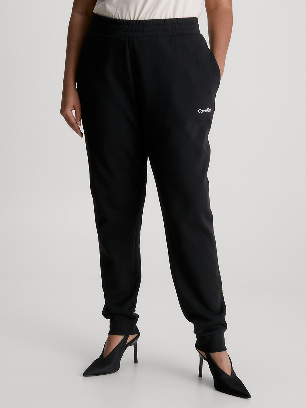 CK BLACK > Wąskie Spodnie Dresowe Plus Size > undefined Kobiety - Calvin Klein