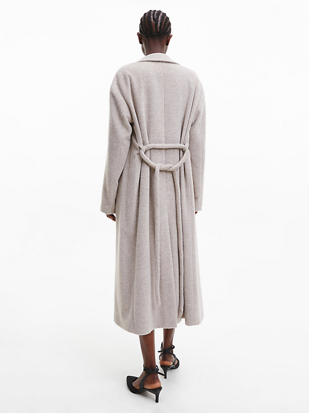 ECRU Alpaca Wrap Coat for women CALVIN KLEIN