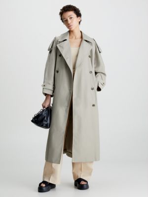 Calvin klein double store breasted trench coat