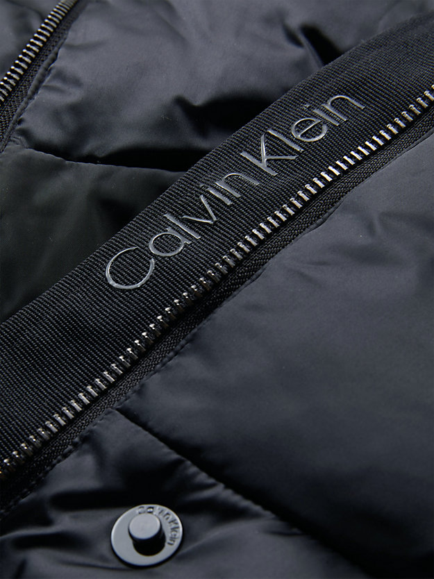 CK BLACK Błyszczący płaszcz puchowy dla Kobiety CALVIN KLEIN