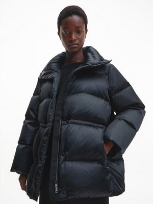 Calvin klein quilted online down parka jacket