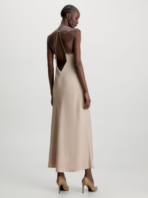 Slim Low Back Slip Dress Calvin Klein®