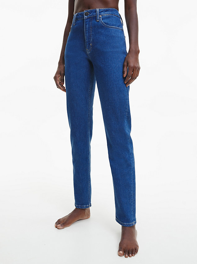 blue slim jeans voor dames - calvin klein