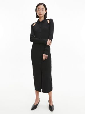 Calvin klein hotsell long sleeve dresses