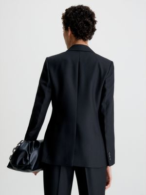 Calvin klein outlet long blazer womens