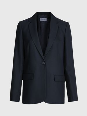 Calvin klein women's 2024 black blazer