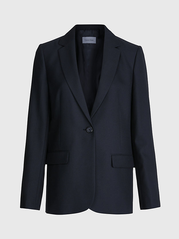 ck black tailored blazer for women calvin klein