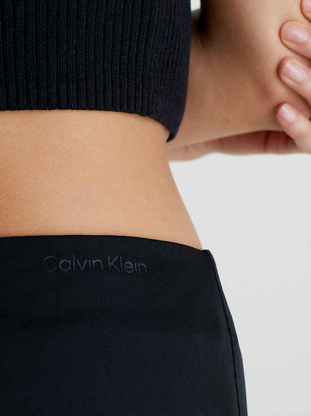 ck black straight mini skirt for women calvin klein