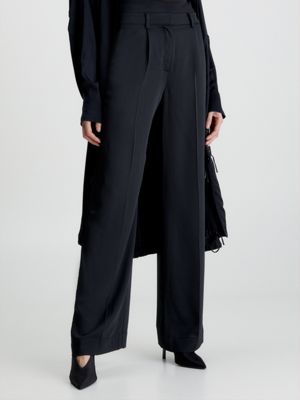 CK BLACK Broek Met Wijde Pijp undefined dames Calvin Klein