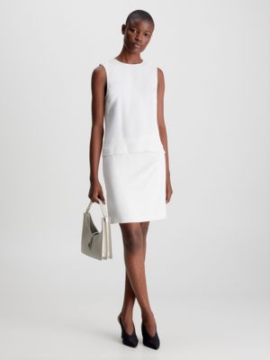 CHALK Recycled Crepe Tank Top for women CALVIN KLEIN
