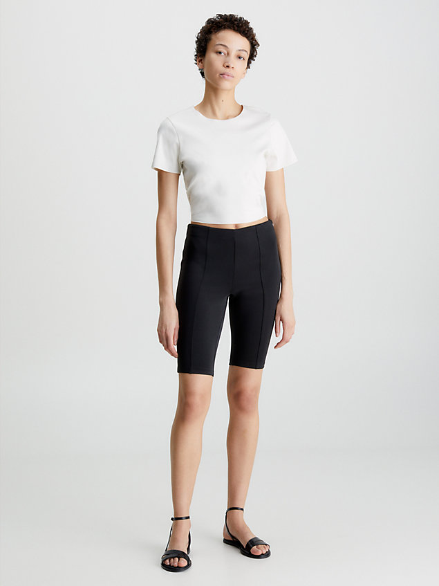 black skinny bike shorts for women calvin klein