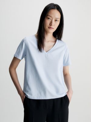 T-Shirt mit V-Ausschnitt Calvin Klein® | K20K205338CAY
