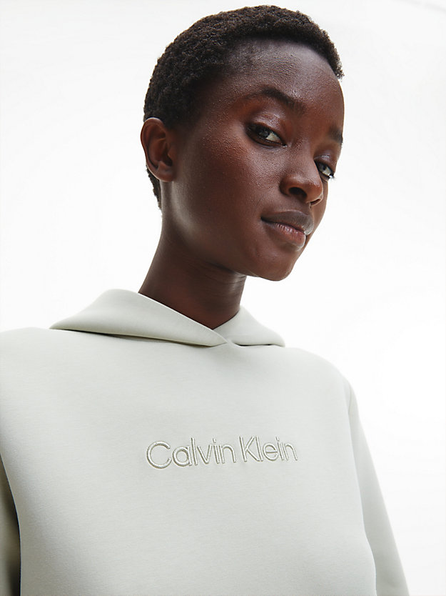MOSS GRAY Sweat-shirt à capuche avec logo for femmes CALVIN KLEIN