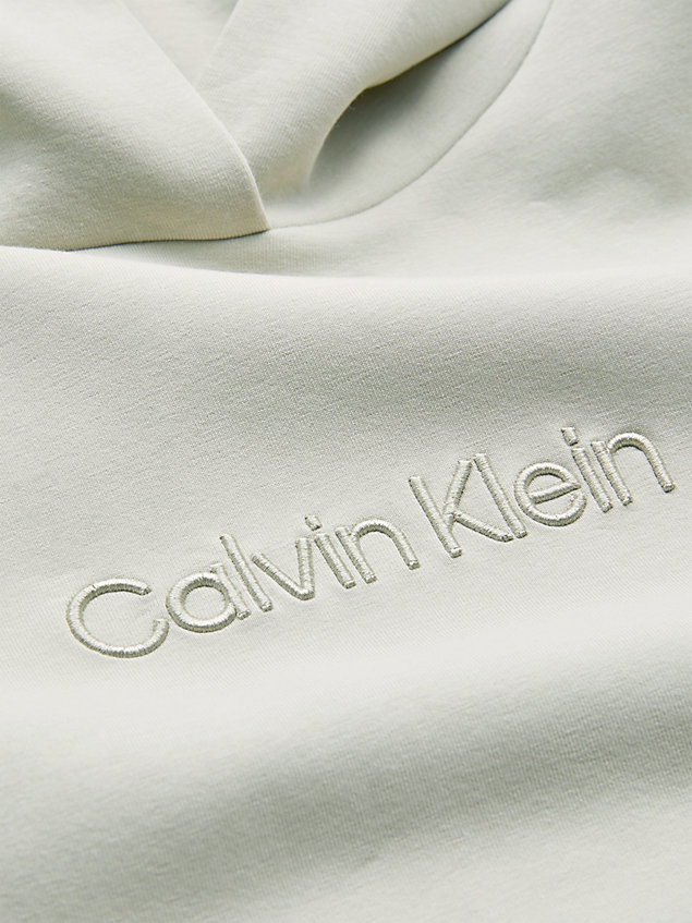 grey logo hoodie for women calvin klein