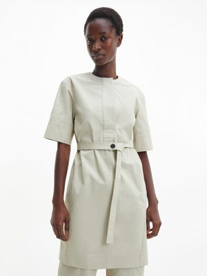  belted mini dress for women calvin klein