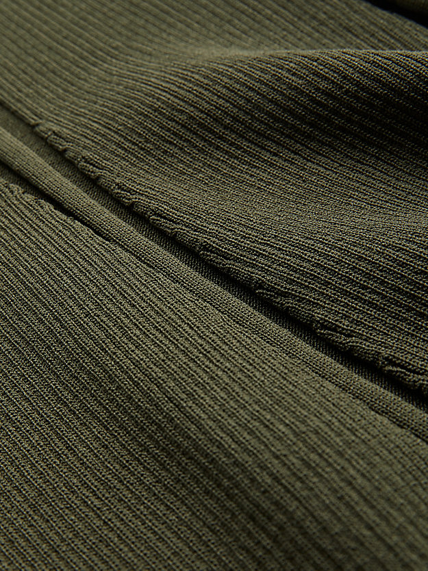 WILLOW GREEN Spódnica midi z tkaniny ściągaczowej, model flare dla Kobiety CALVIN KLEIN