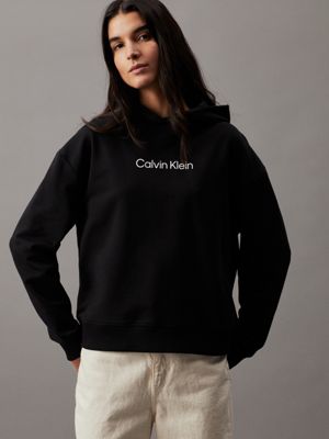 Cotton Terry Logo Hoodie Calvin Klein K20K205449BEH