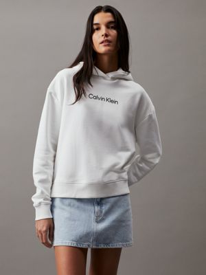 Hoodie van badstofkatoen met logo Calvin Klein K20K205449YAF