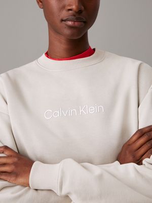 silver lining logo sweatshirt for women calvin klein