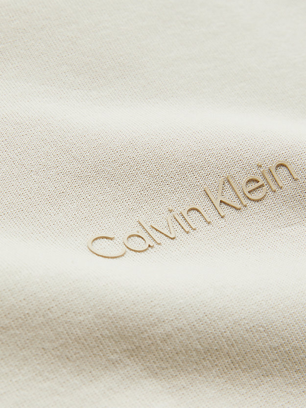 WHITE CLAY Recycled Polyester Sweatshirt for women CALVIN KLEIN